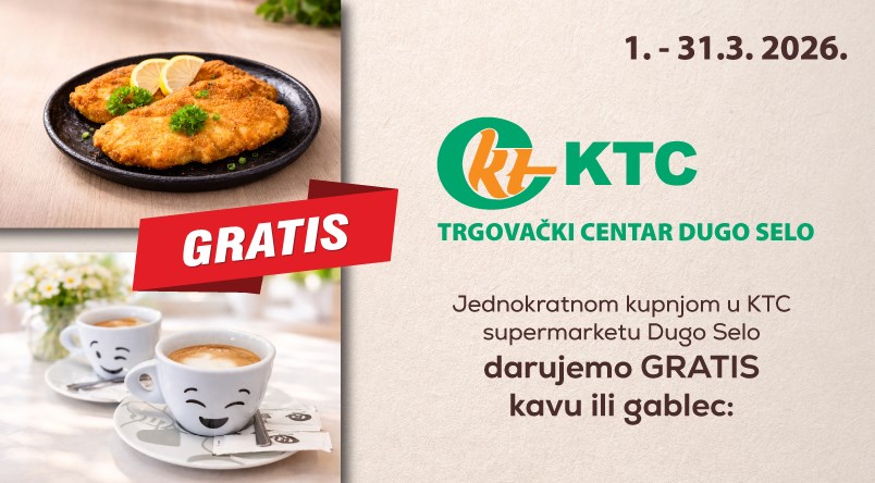 Dugo Selo - darujemo GRATIS kavu ili gablec
