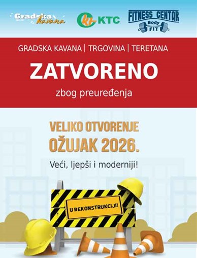 Zatvoreno zbog preuređenja