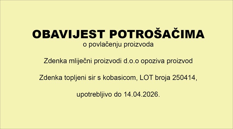 Povlačenje proizvoda - Zdenka