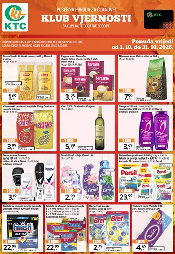 Dodatni bodovi listopad