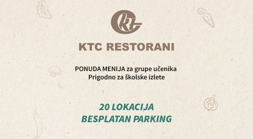 Ponuda menija za učeničke grupe