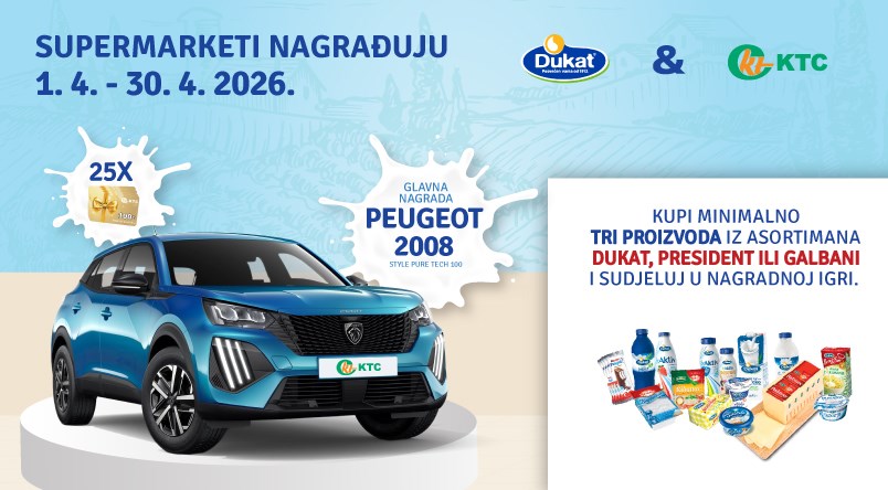 Nagradna igra "Dukat i KTC nagrađuju"