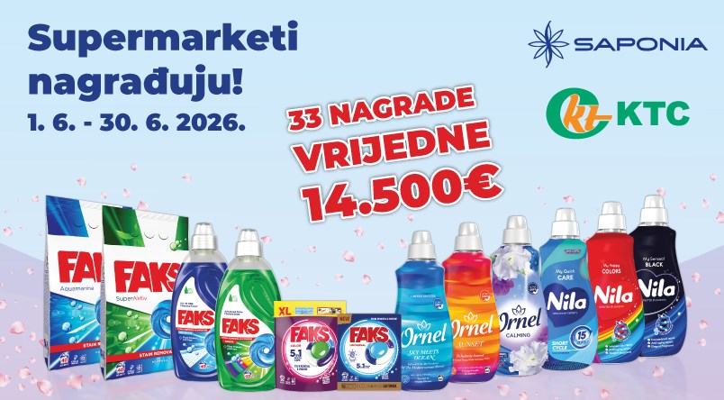 Nagradna igra "Saponia i KTC nagrađuju"
