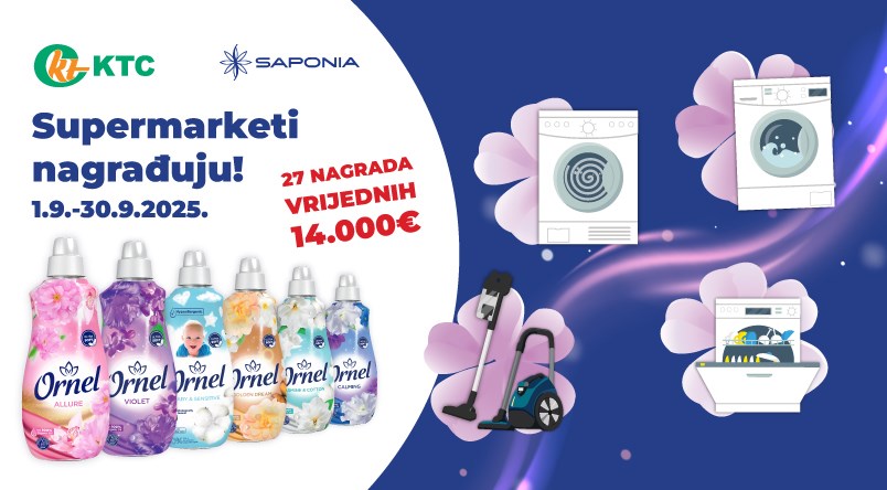 Nagradna igra "Saponia i KTC nagrađuju"