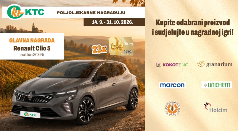 Nagradna igra KTC Poljoljekarne nagrađuju-jesen