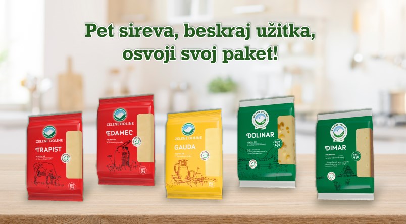 Nagradni natječaj "Pet sireva, beskraj užitka"