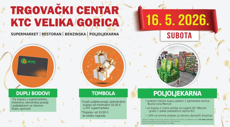 Posebne pogodnosti u KTC-u Velika Gorica