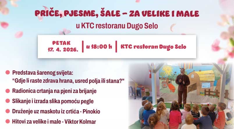 Predstava, radionica, zabava u KTC-u Dugo Selo