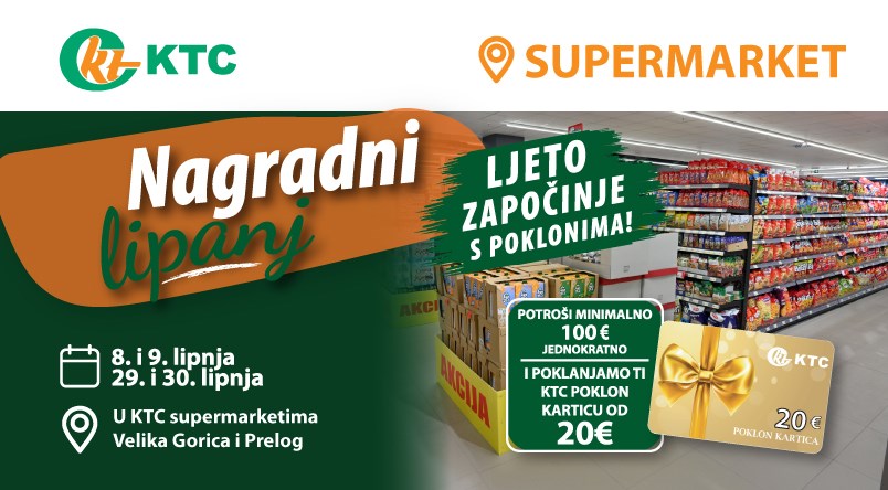 Nagradni lipanj u KTC supermarketima 