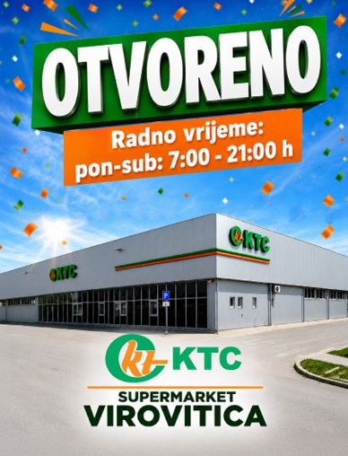 Otvorili smo preuređeni KTC supermarket u Virovitici